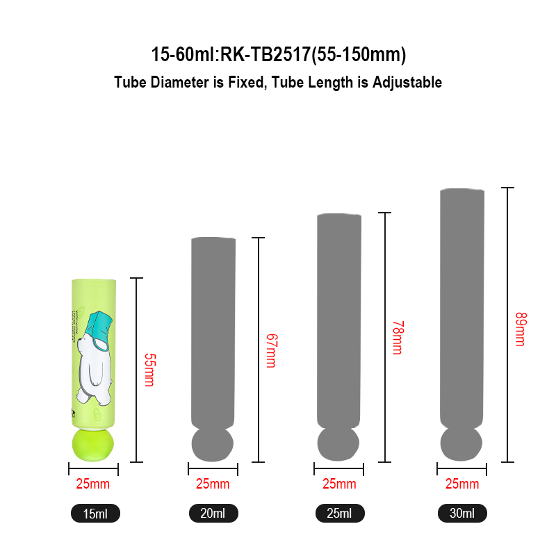 cosmetic lotion round tubes