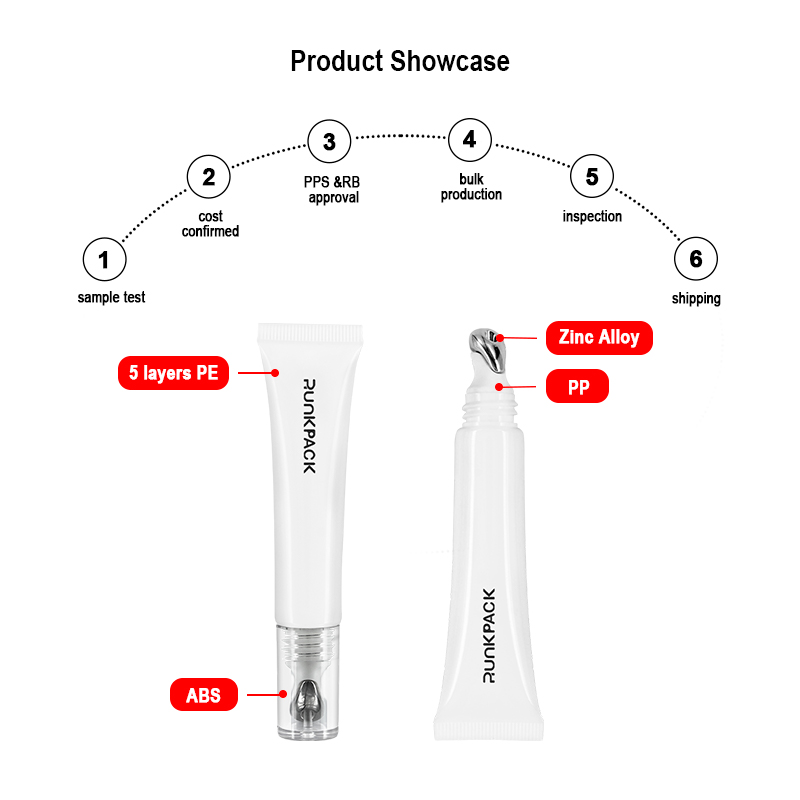 lip gloss tubes metal applicator