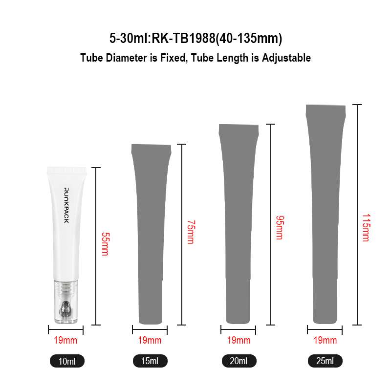 metal applicator lip gloss tube