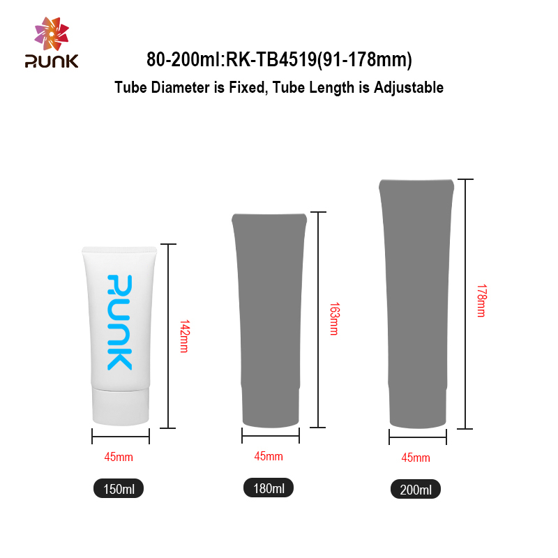 empty plastic cosmetic tubes customization