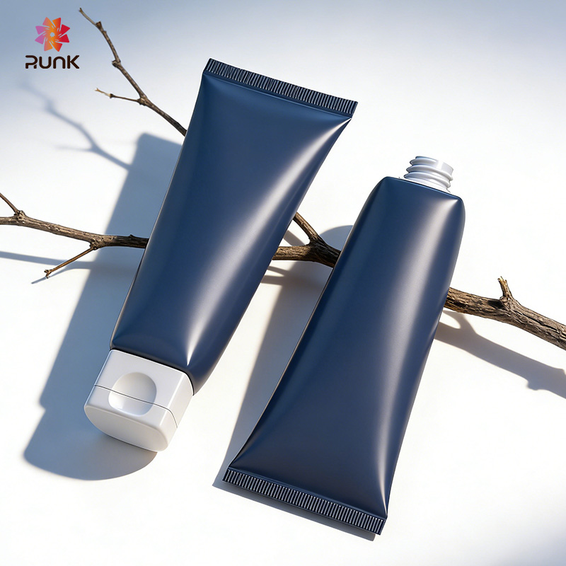 dark blue cosmetic squeeze tubes
