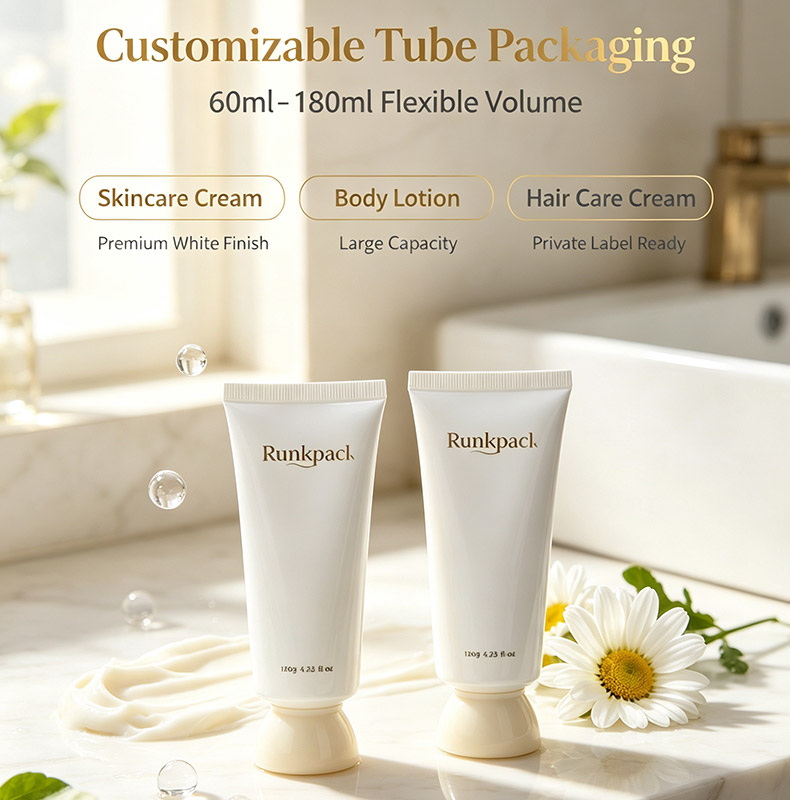 Custom plastic tube for hair care products