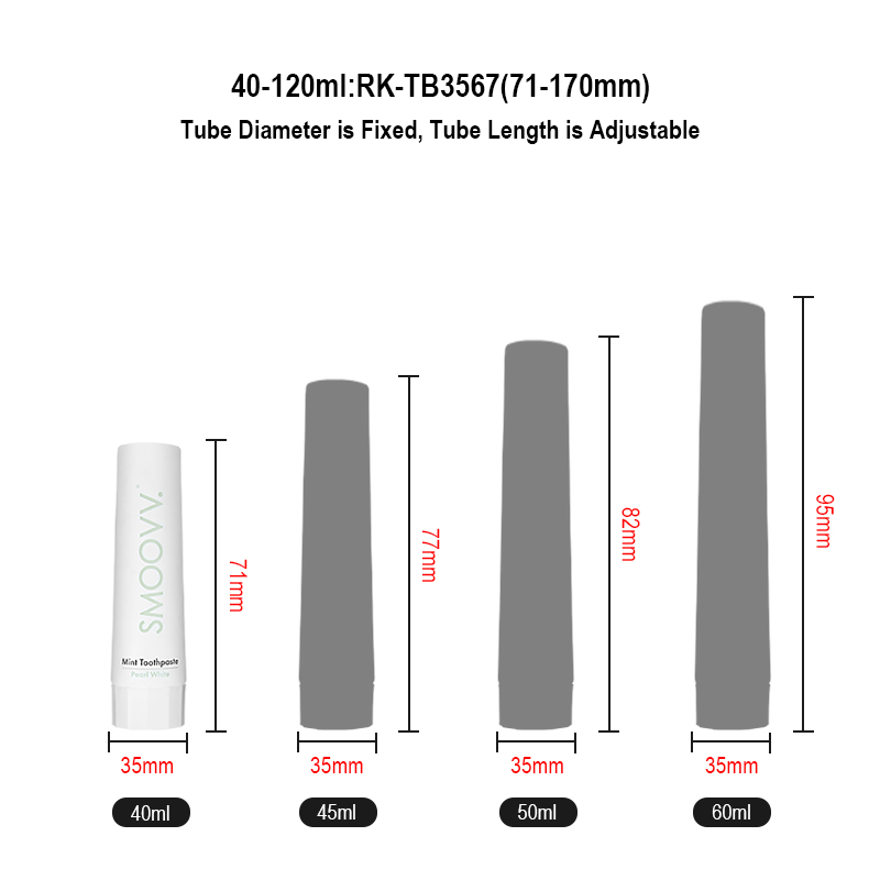 Runk Cosmetic Tube Capacity